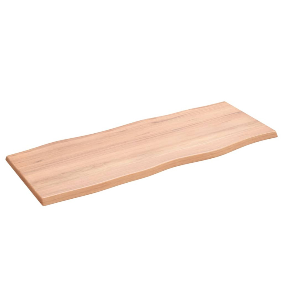 Dessus de table bois chêne massif traité bordure assortie