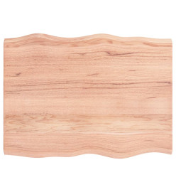 Dessus de table bois chêne massif traité bordure assortie