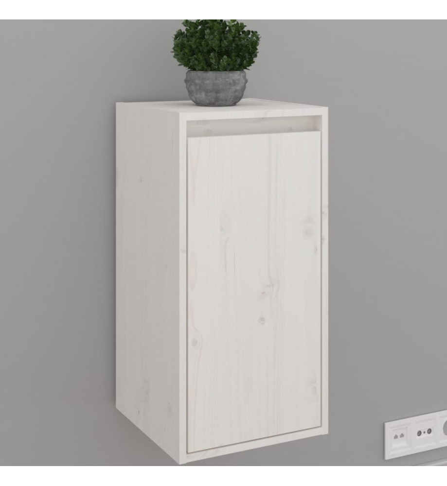 Armoire murale Blanc 30x30x60 cm Bois de pin massif