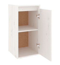 Armoire murale Blanc 30x30x60 cm Bois de pin massif