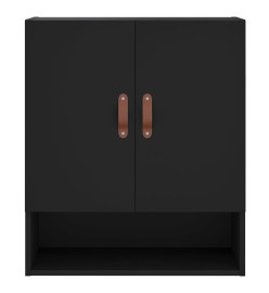 Armoire murale noir 60x31x70 cm bois d'ingénierie