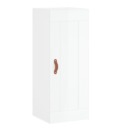 Armoire murale blanc brillant 34,5x34x90 cm bois d'ingénierie