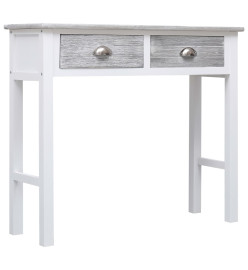 Table console Gris 90 x 30 x 77 cm Bois