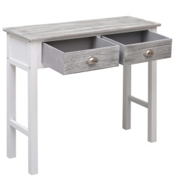 Table console Gris 90 x 30 x 77 cm Bois