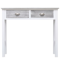 Table console Gris 90 x 30 x 77 cm Bois