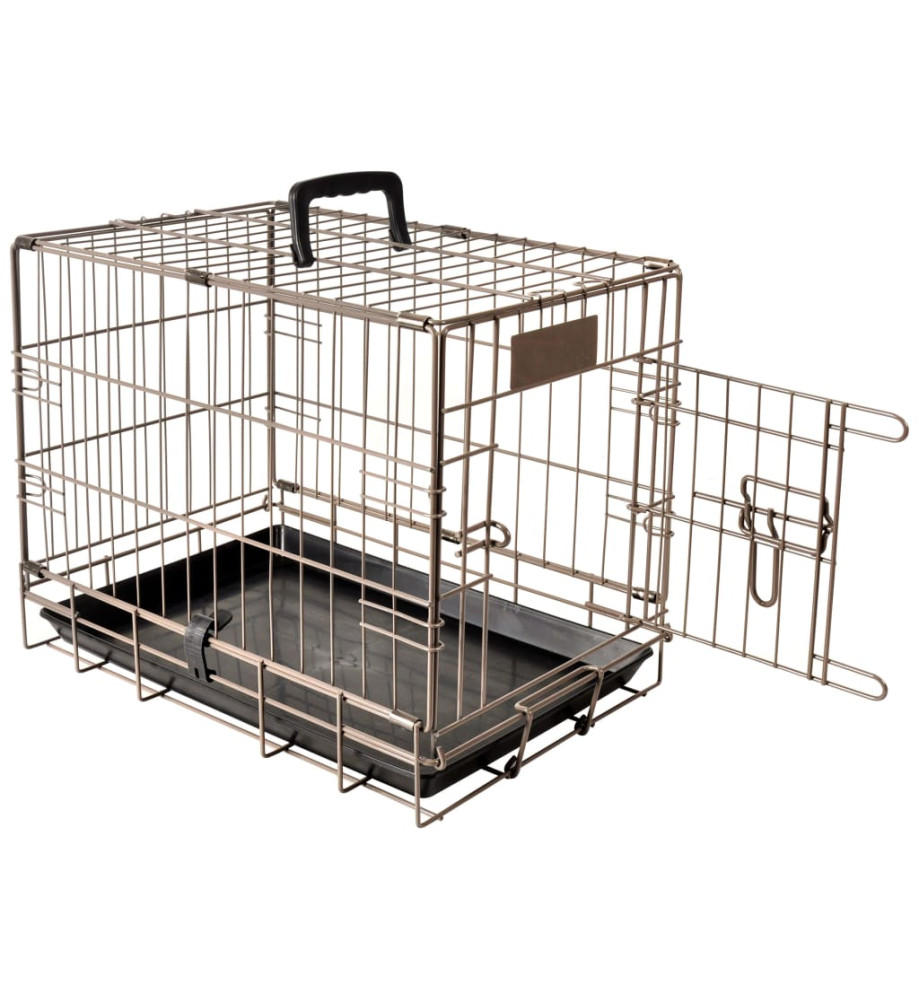 FLAMINGO Cage pour animaux Ebo Marron Métallique 47x31x38 cm 517579