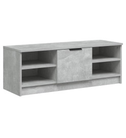 Meuble TV Gris béton 102x35,5x36,5 cm Bois d'ingénierie