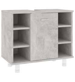 Armoire de salle de bain Gris béton 60x32x53,5 cm Aggloméré