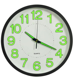 Horloge murale lumineuse Noir 30 cm