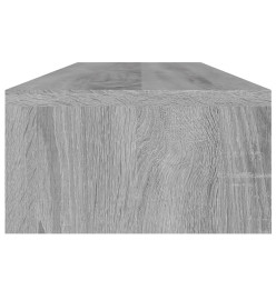 Support de moniteur Sonoma gris 100x24x13 cm Bois d'ingénierie