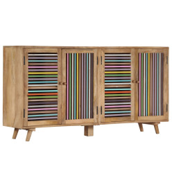 Buffet 150x30x75 cm Bois de manguier massif