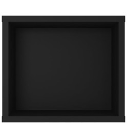 Meuble TV suspendu Noir 100x30x26,5 cm Aggloméré