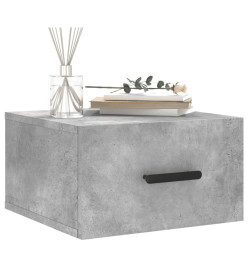 Tables de chevet murales 2 pcs gris béton 35x35x20 cm