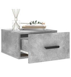 Tables de chevet murales 2 pcs gris béton 35x35x20 cm