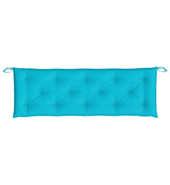 Coussins de banc de jardin lot de 2 turquoise 150x50x7 cm tissu