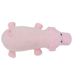 cochon en peluche rose