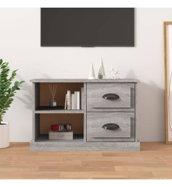 Meuble TV sonoma gris 73x35,5x47,5 cm bois d'ingénierie