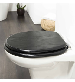 Tiger Abattant WC à fermeture en douceur Blackwash MDF Noir 252030746