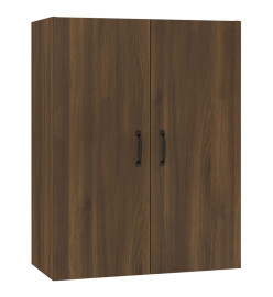 Armoire suspendue Chêne marron 69,5x34x90 cm Bois d'ingénierie