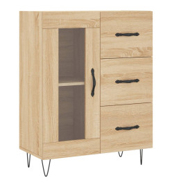 Buffet haut Chêne sonoma 69,5x34x180 cm Bois d'ingénierie