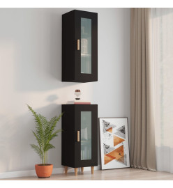 Armoire murale suspendue Noir 34,5x34x90 cm