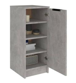 Armoire à chaussures Gris béton 30x35x70 cm Bois d'ingénierie