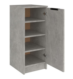 Armoire à chaussures Gris béton 30x35x70 cm Bois d'ingénierie