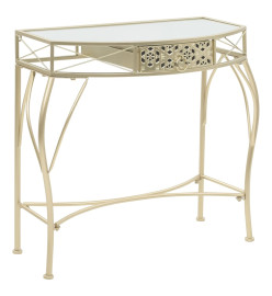 Table d'appoint Style français Métal 82 x 39 x 76 cm Doré