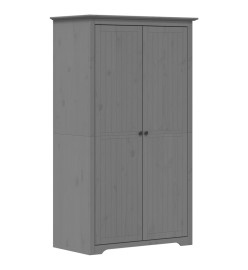 Garde-robe BODO gris 101x52x176,5 cm bois massif de pin