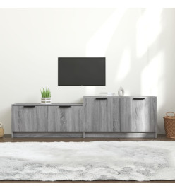 Meuble TV Sonoma gris 158,5x36x45 cm Bois d'ingénierie