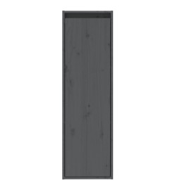 Armoire murale Gris 30x30x100 cm Bois de pin massif