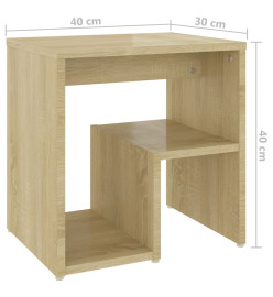 Tables de chevet 2 pcs Chêne sonoma 40x30x40 cm Aggloméré