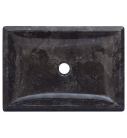 Lavabo Noir 50x35x10 cm Marbre