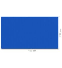 Tapis de tente 250x450 cm Bleu