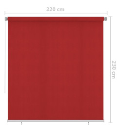 Store roulant d'extérieur 220x230 cm Rouge