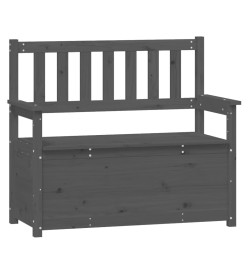 Banc Gris 112,5x51,5x96,5 cm Bois de pin massif