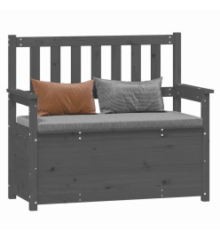 Banc Gris 112,5x51,5x96,5 cm Bois de pin massif