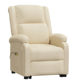 Fauteuil de massage Crème Tissu