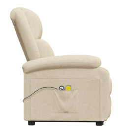 Fauteuil de massage Crème Tissu