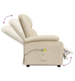 Fauteuil de massage Crème Tissu