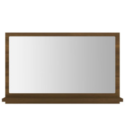 Miroir de bain Chêne marron 60x10,5x37 cm Bois d'ingénierie