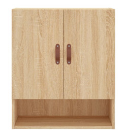 Armoire murale chêne sonoma 60x31x70 cm bois d'ingénierie