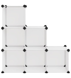 Cubes de rangement 6 pcs Transparent PP