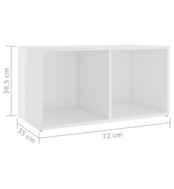 Ensemble de meubles TV 8 pcs Blanc brillant Aggloméré