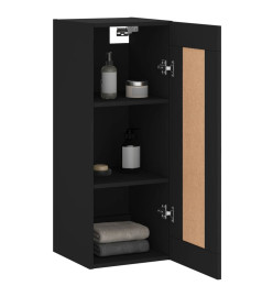 Armoire murale noir 34,5x34x90 cm bois d'ingénierie