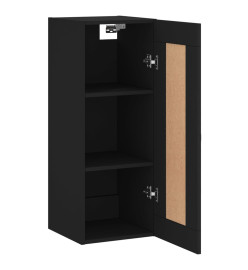 Armoire murale noir 34,5x34x90 cm bois d'ingénierie