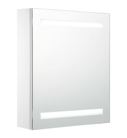 Armoire de salle de bain à miroir LED 50x13,5x60 cm