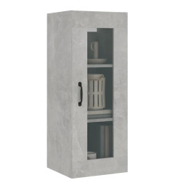 Armoire murale suspendue Gris béton 34,5x34x90 cm