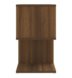 Table de chevet Chêne marron 50x30x51,5 cm Bois d'ingénierie