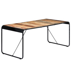 Table de salle à manger 180x90x76cm Bois de récupération solide